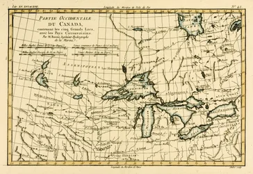 Canada Occidentale, comprese le Cinque Grandi Laghi, da 